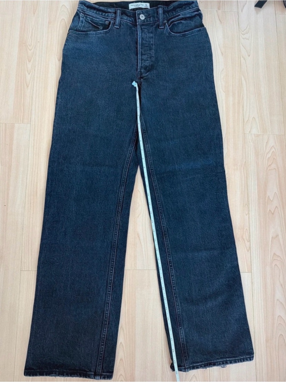 abercrombie 90s baggy black jeans size 27 or 4R